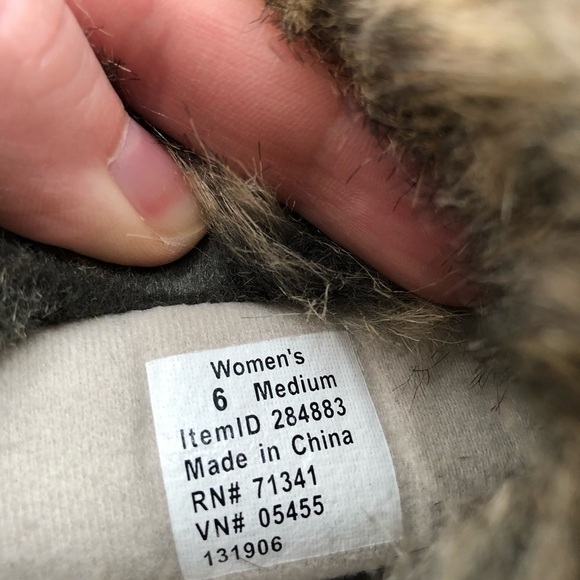 L.L. BEAN Carrabasset Boots Fur Lace Up Tall Winter Snow TEK 2.5 Waterproof Boot - Picture 10 of 10